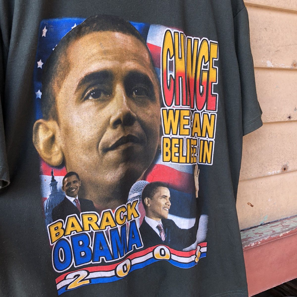 Rap Tees 🔥Rare🔥 Vintage Barack Obama 2008 Raptee Tshirt Size US XL / EU 56 / 4 - 4 Thumbnail