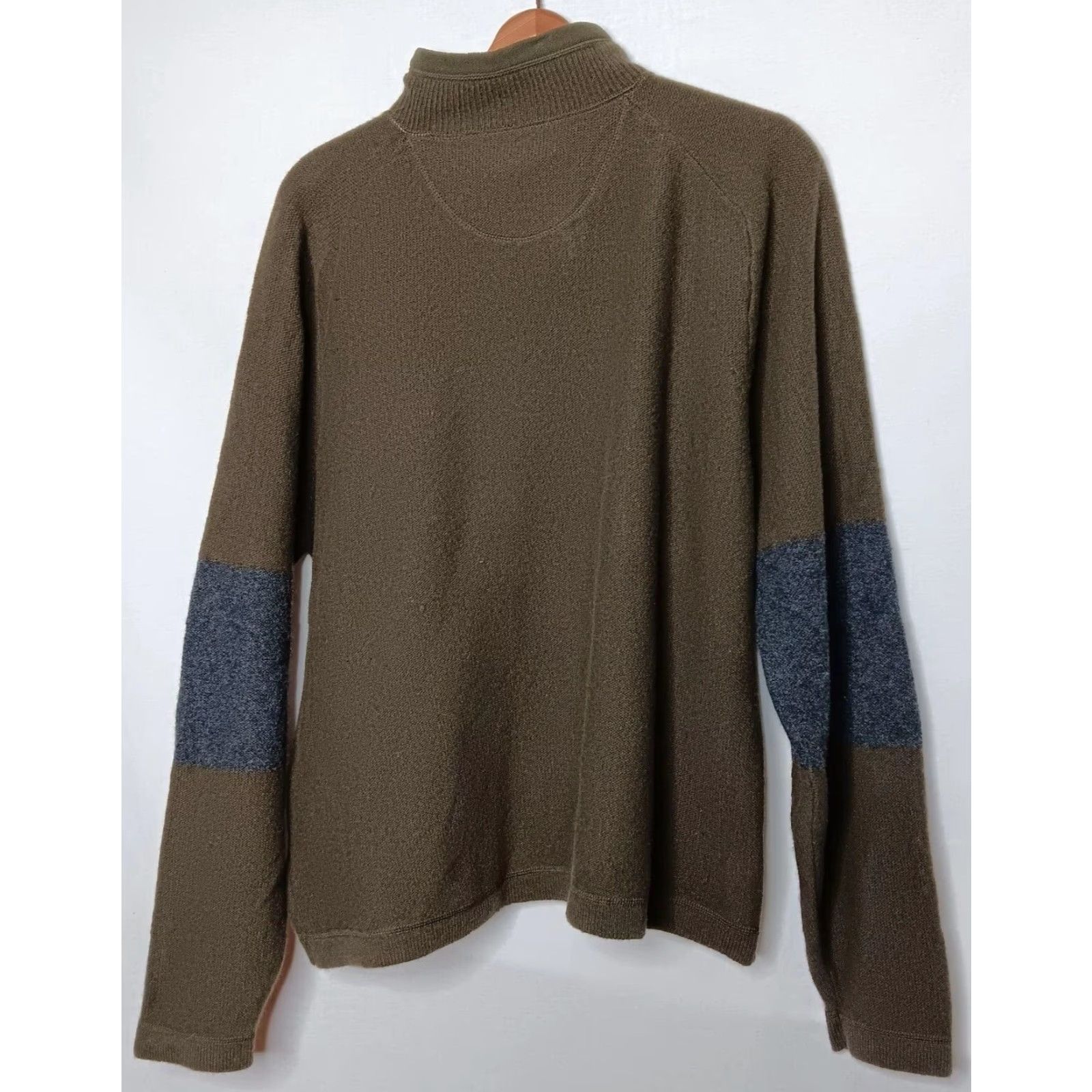 Eddie Bauer EDDIE BAUER Lambswool Sweater Men Large Gray Mock Neck 1/4 Zip Pullover Solid Casual Preppy Size US L / EU 52-54 / 3 - 2 Thumbnail