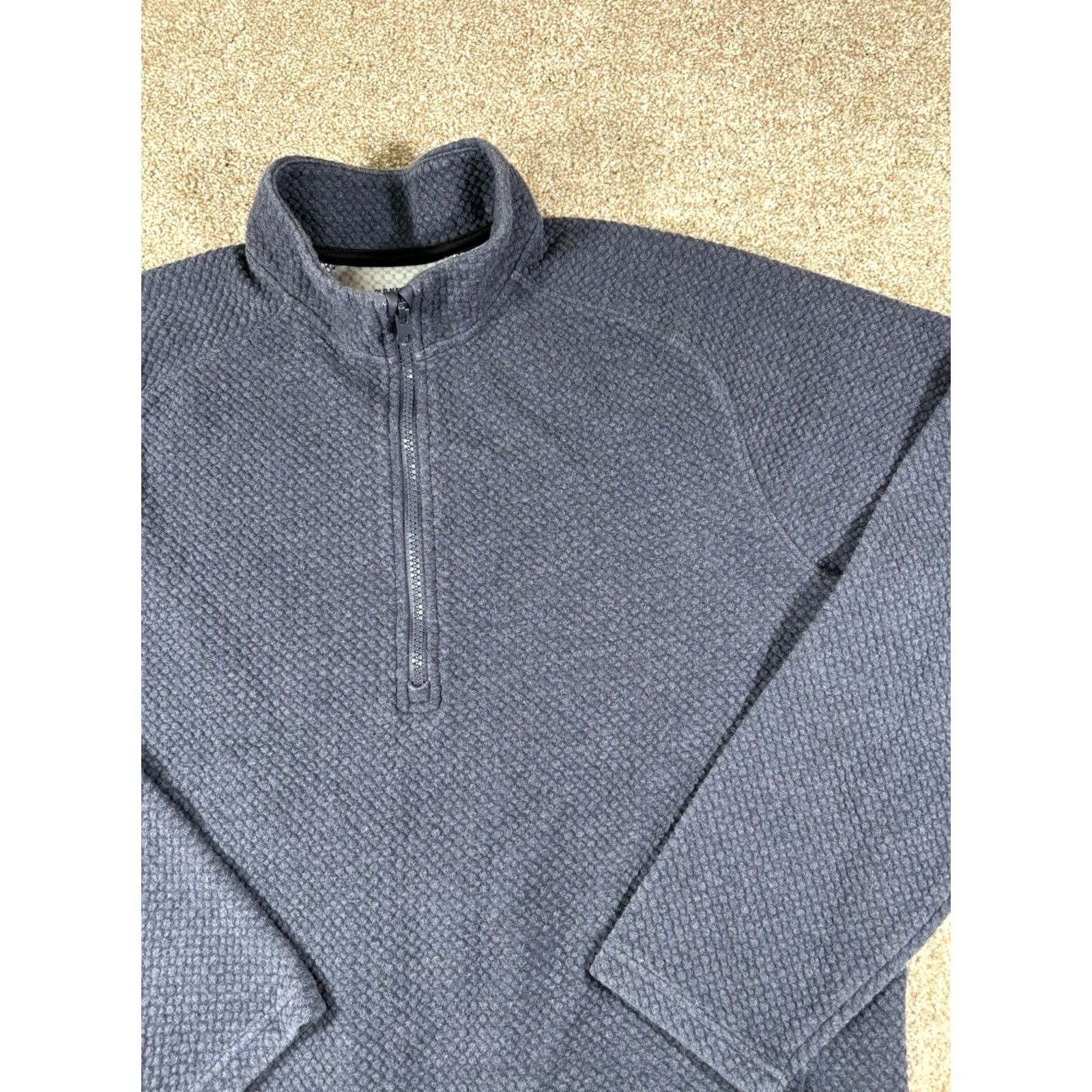 Old Navy Old Navy Active Dynamic Fleece 4-Way Stretch Navy Blue 1/4 Zip Men’s Size M Pullover Casual Lightweight Size US M / EU 48-50 / 2 - 2 Thumbnail