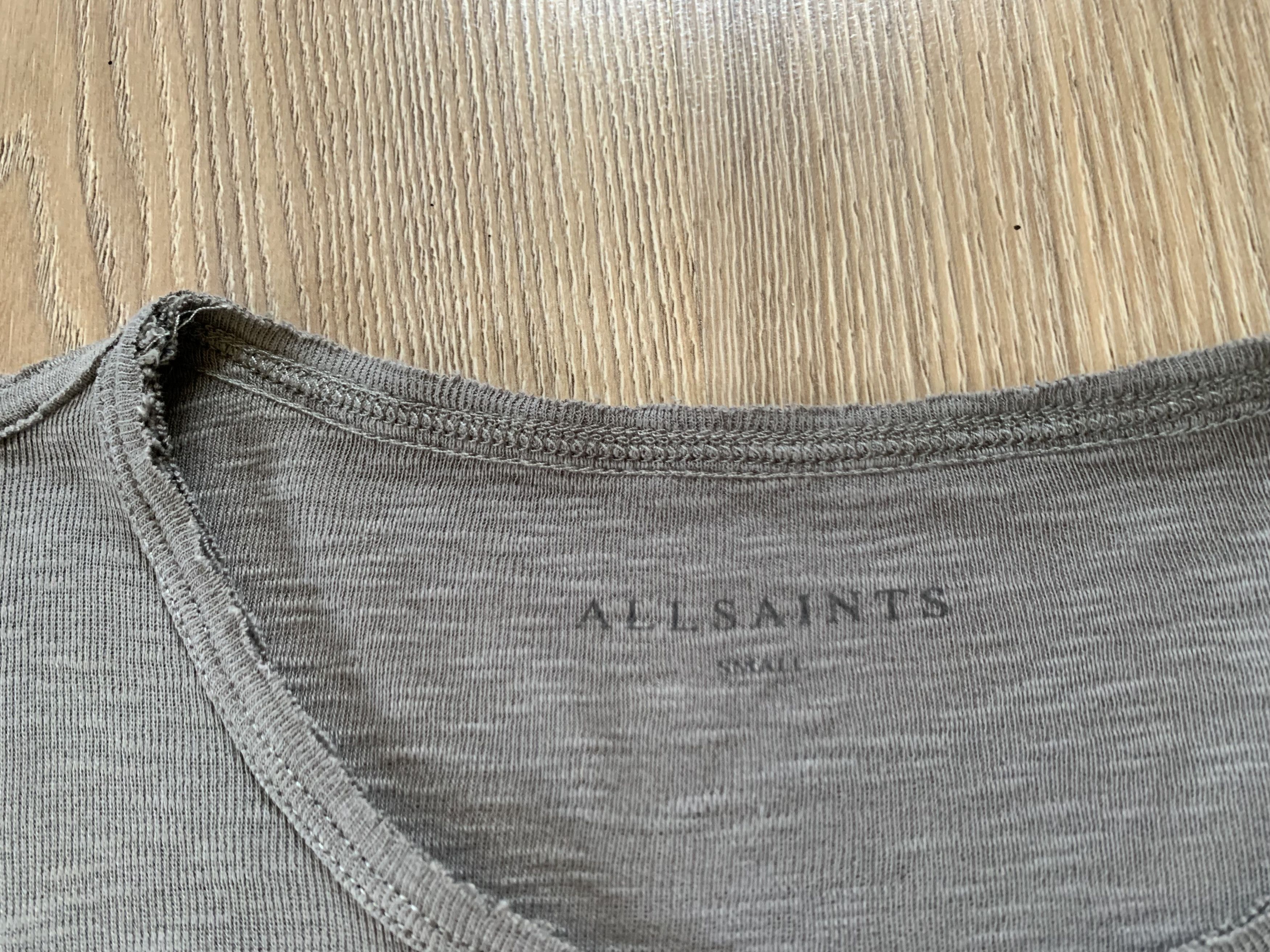 Allsaints Allsaints Grey Long Sleeve T Shirt Size US S / EU 44-46 / 1 - 5 Thumbnail