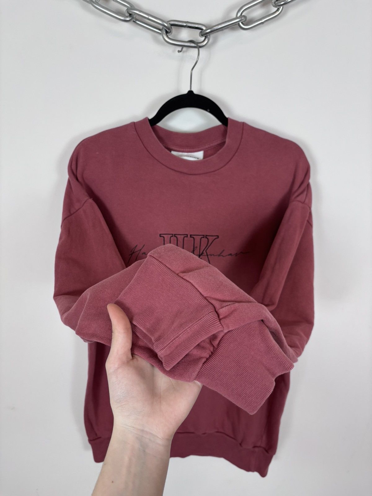 Han Kjobenhavn Han Kjobenhavn Men’s SS21 Big Embroidered Logo Sweatshirt Size US M / EU 48-50 / 2 - 7 Thumbnail
