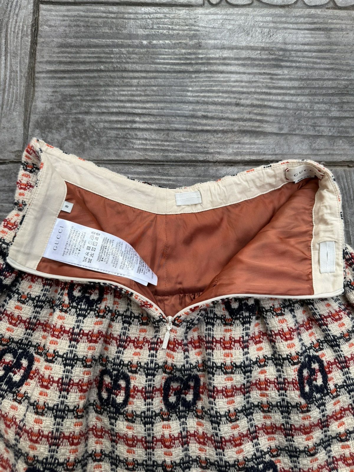 Gucci Gucci "GG" Tweed Mini Skirt Size 24" / US 00 / IT 34 - 13 Thumbnail