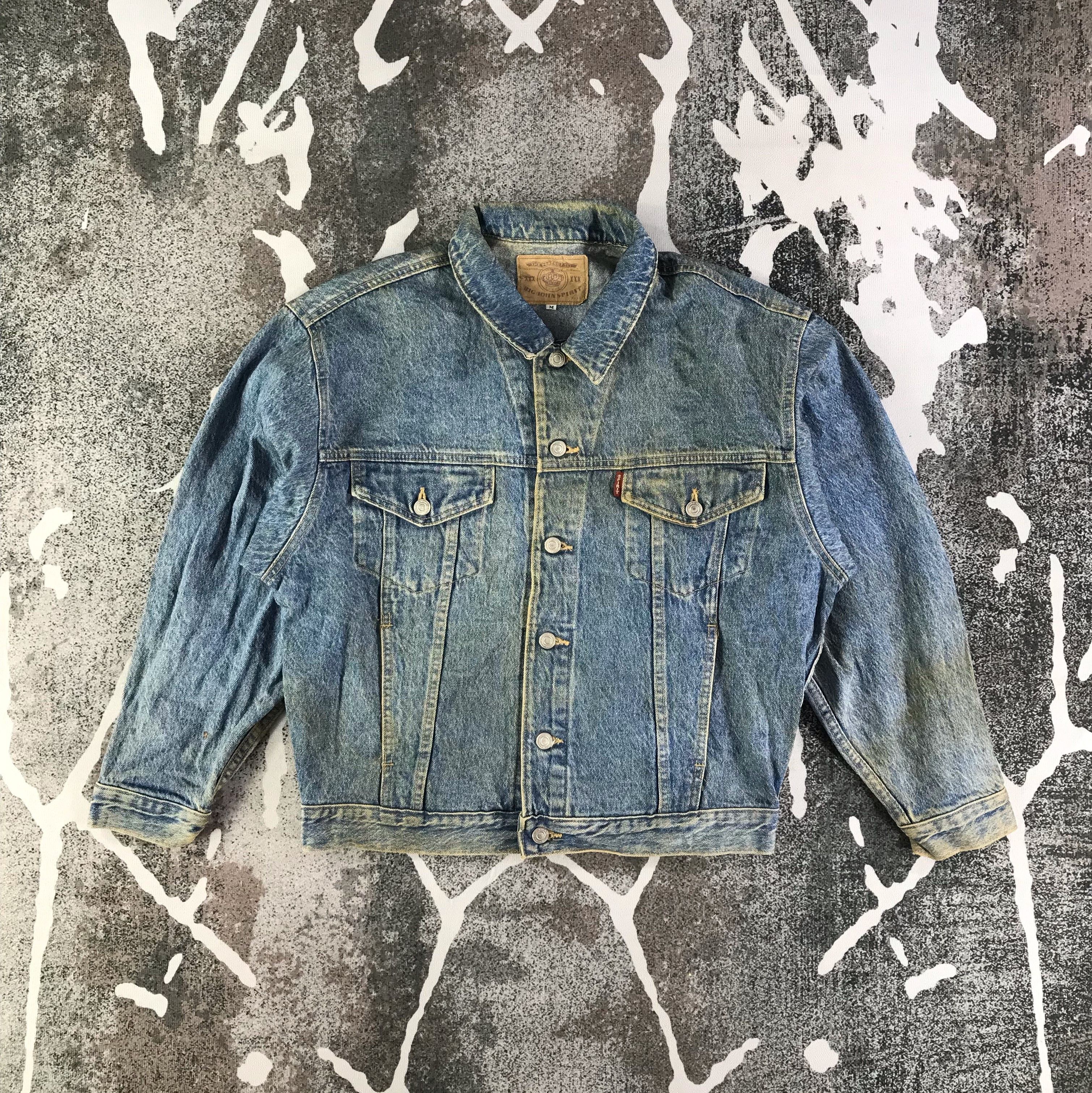 Big John Vintage Dirty Wash Big John Denim Jacket Size US M / EU 48-50 / 2 - 1 Thumbnail