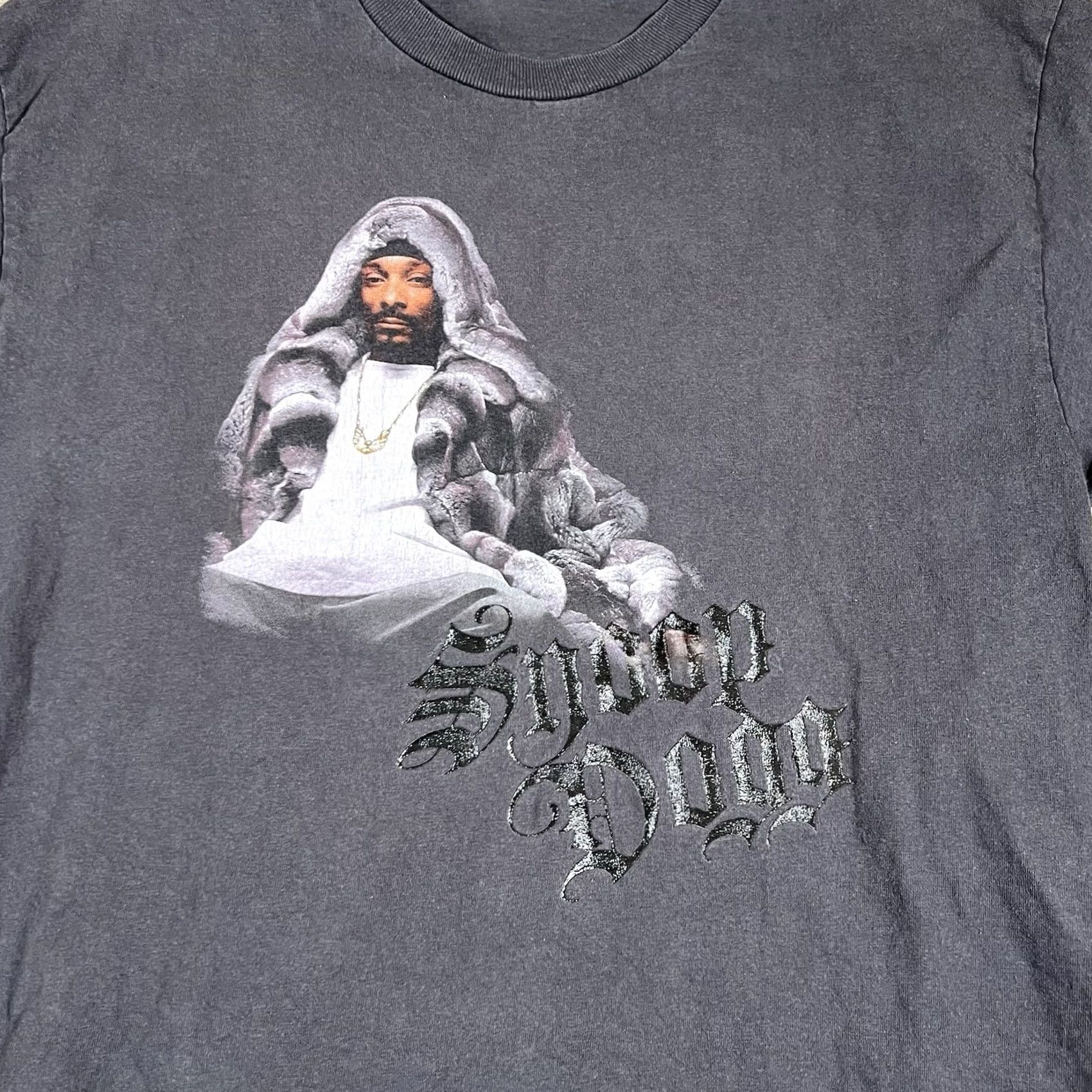 Vintage VINTAGE Snoop Doggy Dogg T Shirt 2000s Y2K Rap Tee hip hop Death Row Sz L Gray Mens T-Shirt Hip Hop 90s Decade Size US L / EU 52-54 / 3 - 2 Thumbnail