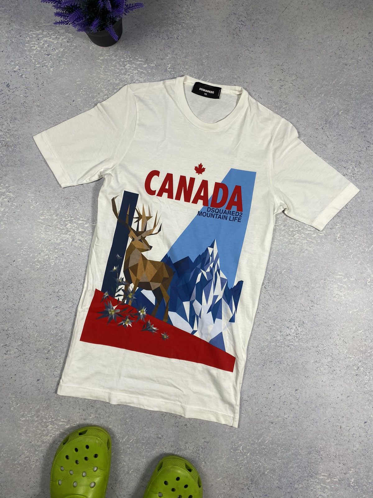 Dsquared2 Dsquared2 Men’s White T-shirt With Big Logo Size XS Size US XS / EU 42 / 0 - 1 Thumbnail
