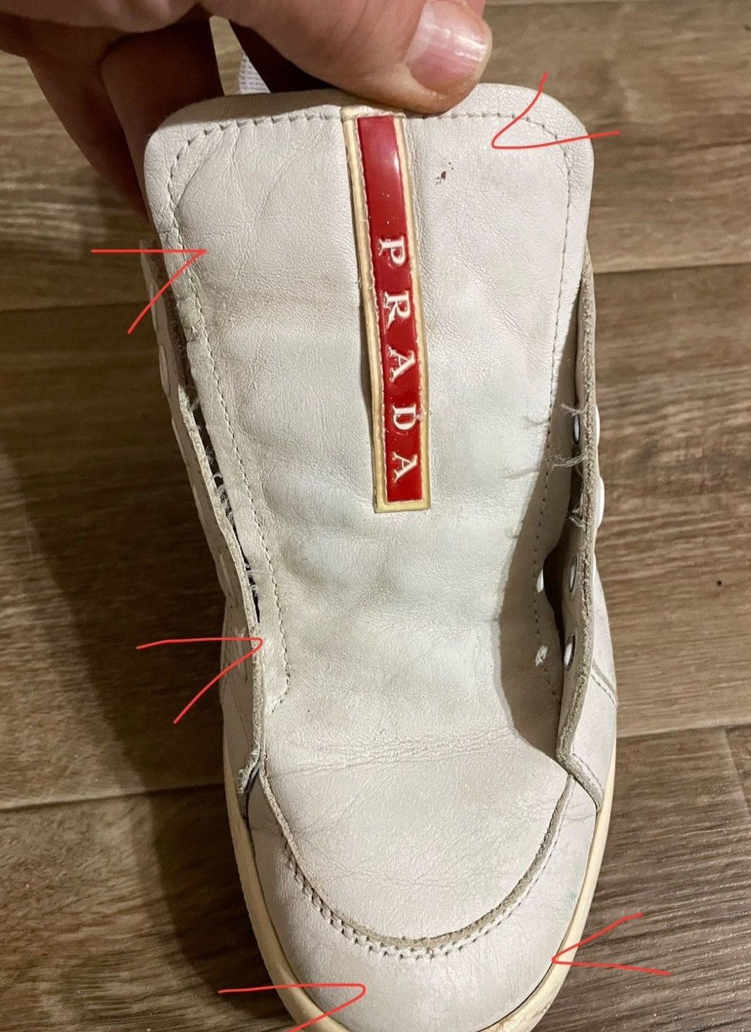Prada Burberry sneakers size 9,5 Size US 9.5 / EU 42-43 - 10 Thumbnail