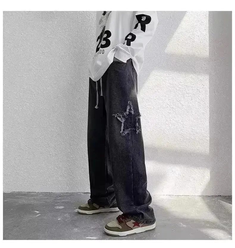 Japanese Brand Loose casual versatile straight leg jeans Size US 32 / EU 48 - 1 Thumbnail