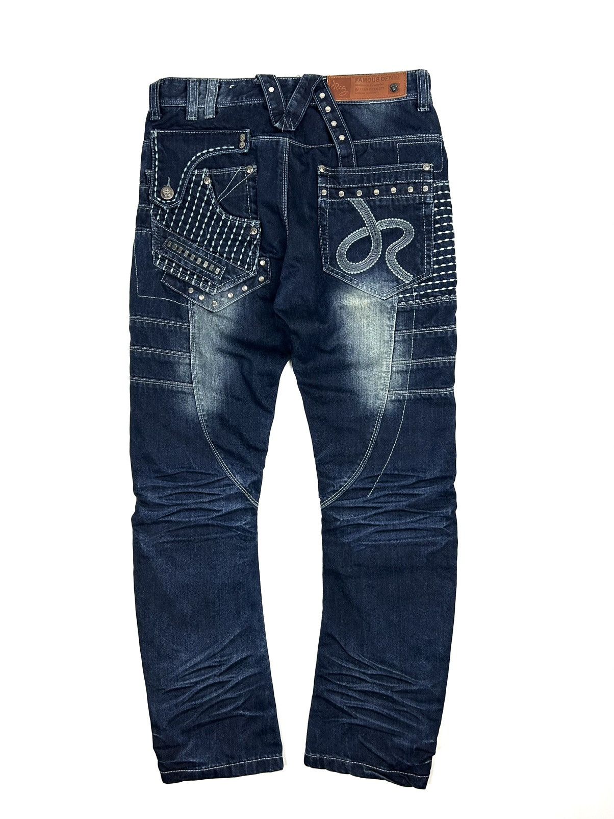 Japanese Brand J RAG Japanese Navy Multi-Pocket Denim Pants Limited Edition Size US 30 / EU 46 - 2 Thumbnail