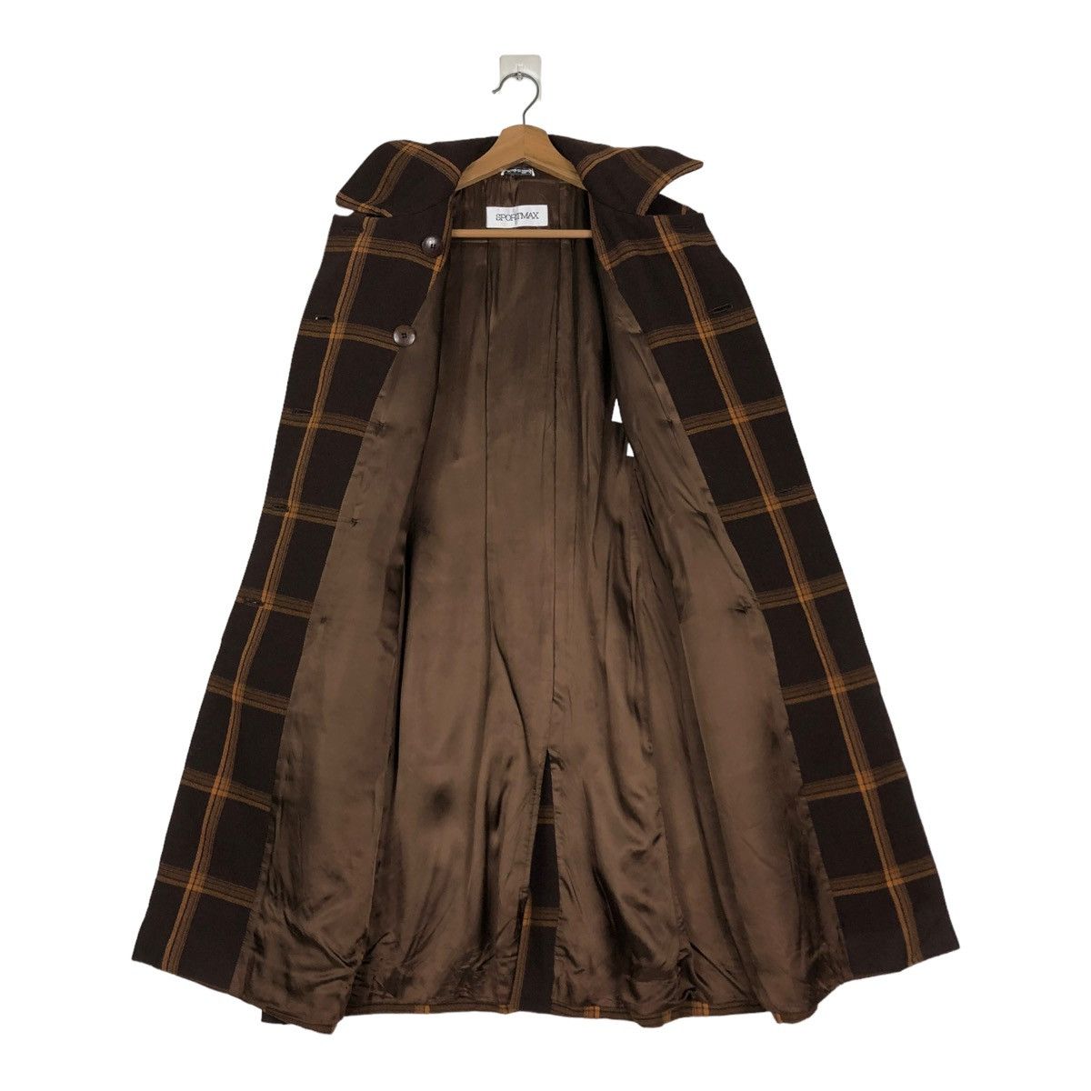 Vintage 🔥LONG JACKET WOOL SPORTMAX MADE IN ITALY TARTAN DESIGN Size M / US 6-8 / IT 42-44 - 11 Thumbnail