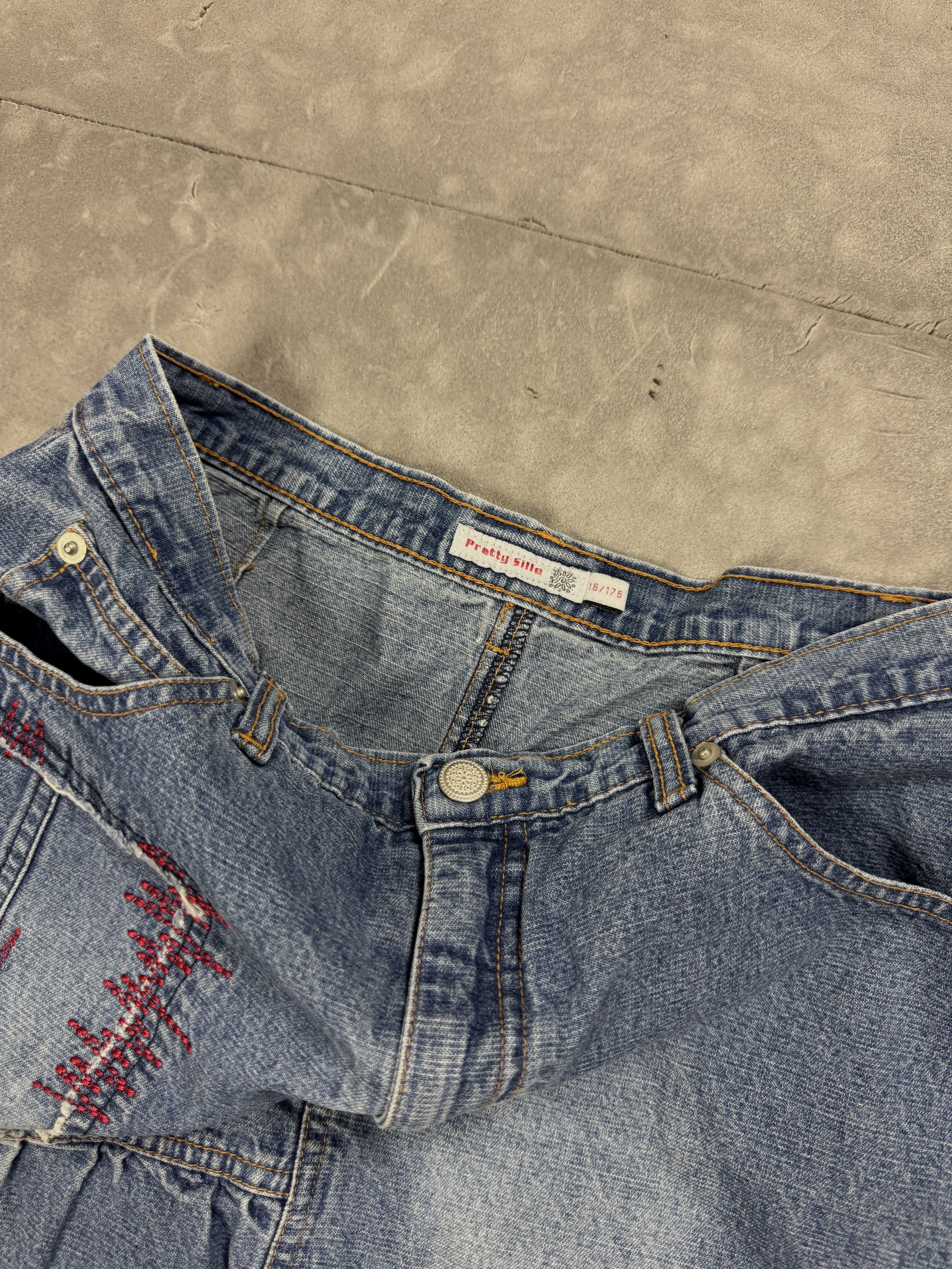Vintage Vintage distressed washed faded mini skirt y2k retro Size 26" / US 2 / IT 38 - 9 Thumbnail