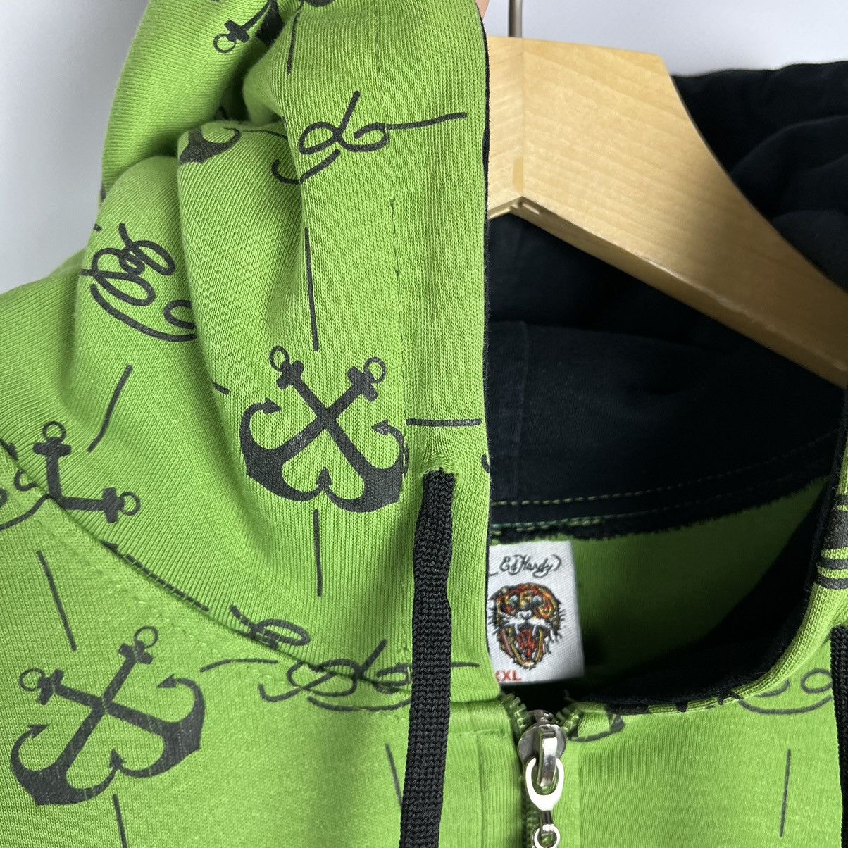 Ed Hardy Vintage Ed Hardy Bulldog rare y2k AOP hoodie 90’s Size US M / EU 48-50 / 2 - 17 Thumbnail