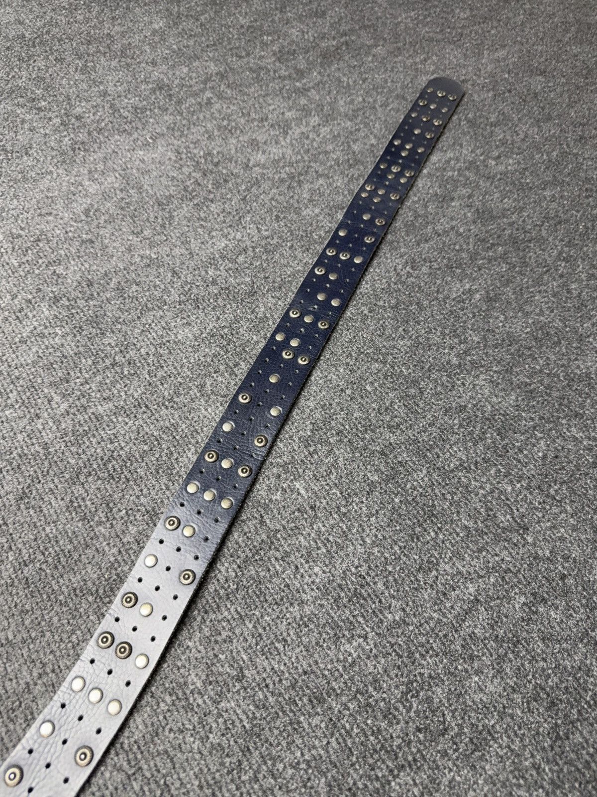 Japanese Brand Vintage Japanese Leather Punk Emo Rock Goth Y2K Drill belt Size ONE SIZE - 6 Thumbnail