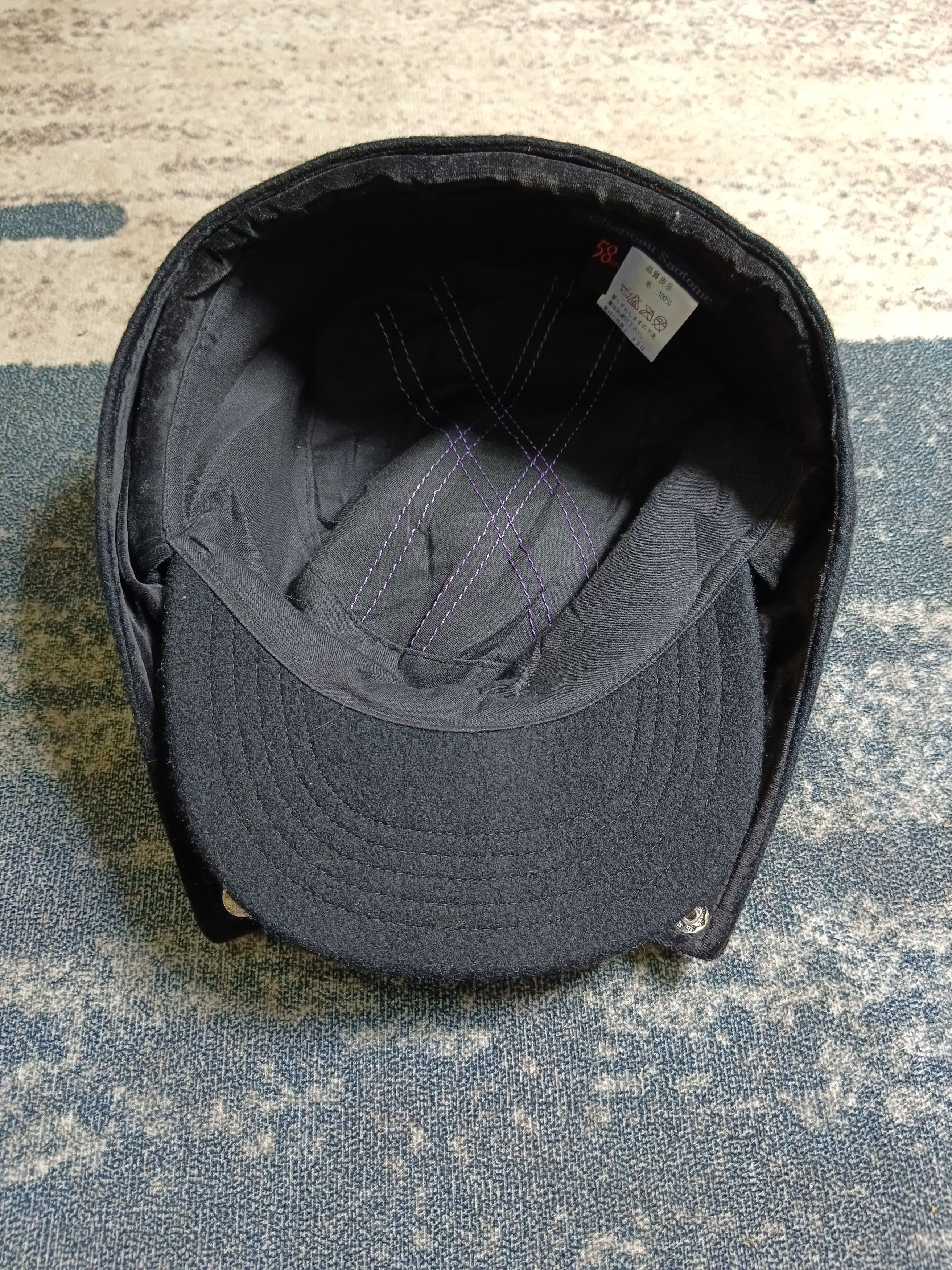Designer CHAPEAU SAOTOME WOOL FULL CAP(SIZE 58) Size ONE SIZE - 5 Thumbnail