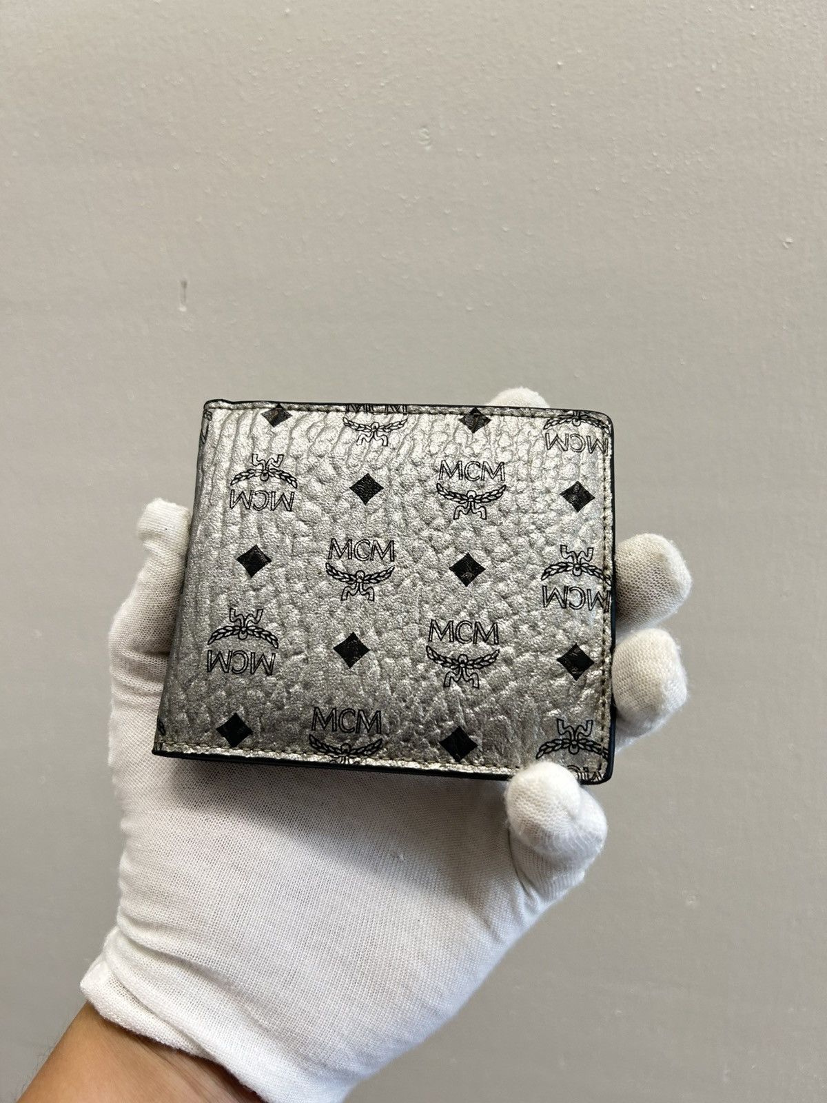 MCM Brand new MCM silver Wallet | Grailed