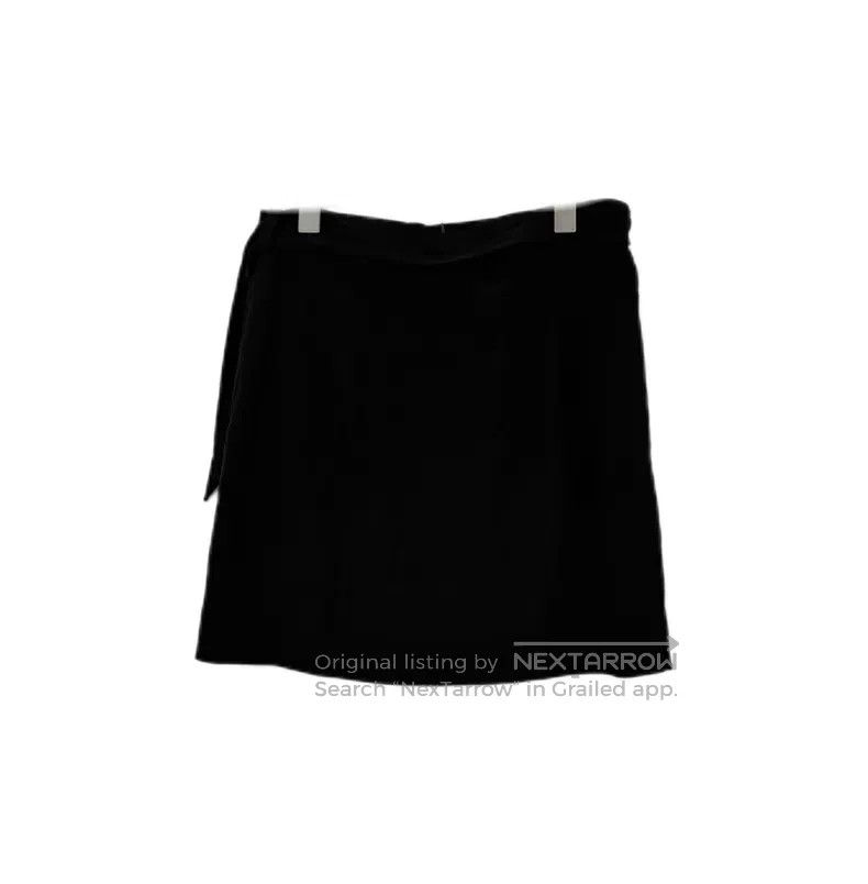 Hermes Hermes Black Metal Ring Belted Silk Skirt Size 25" / US 0 / IT 36 - 2 Thumbnail