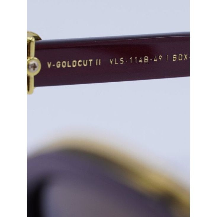Valentino Valentino V-GOLDCUT-II VLS-114B Sunglasses Bordeaux Cat Eye Size ONE SIZE - 7 Thumbnail