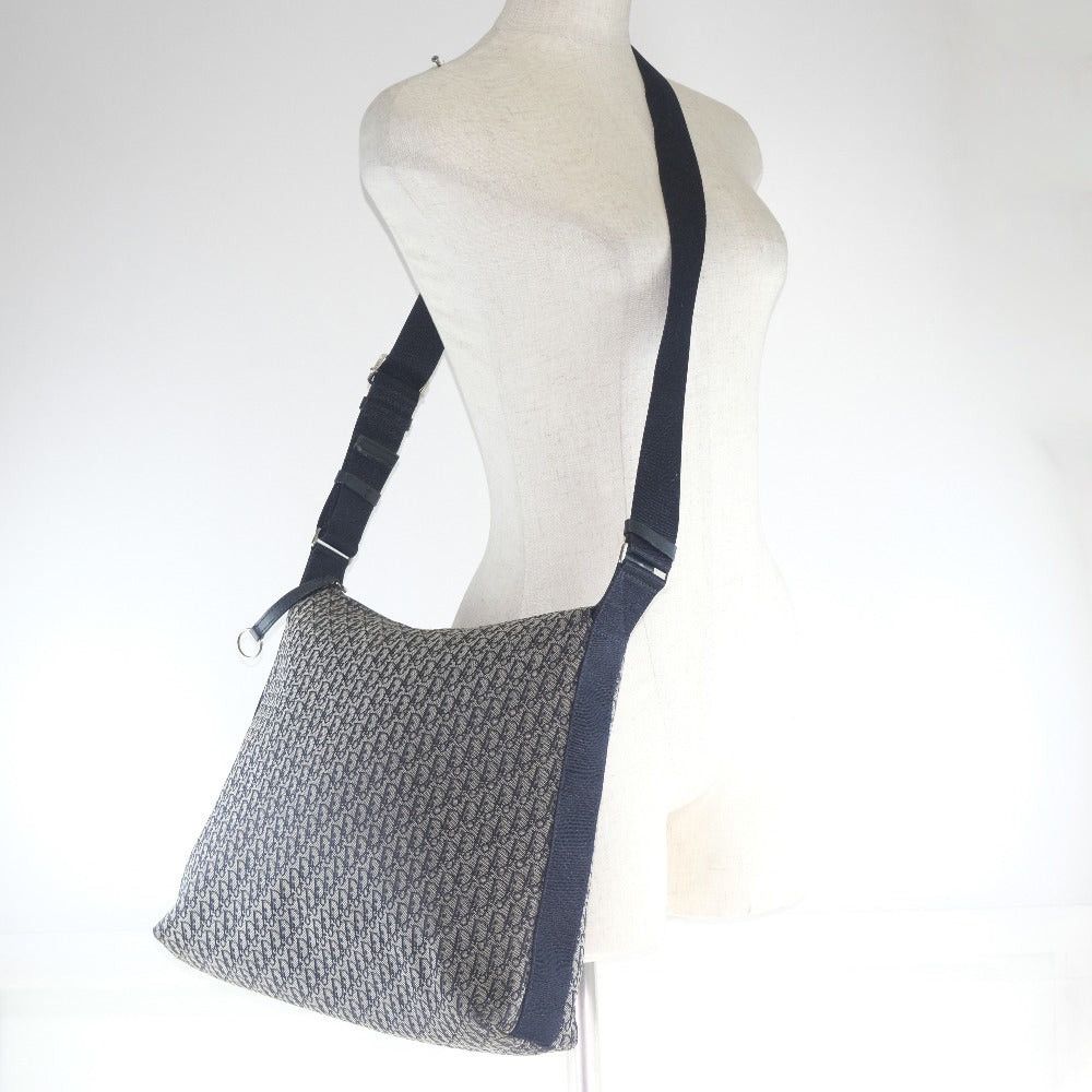 Dior 🔥Vintage CHRISTIAN DIOR Trotter Canvas Navy Bag Messenger Size ONE SIZE - 11 Thumbnail