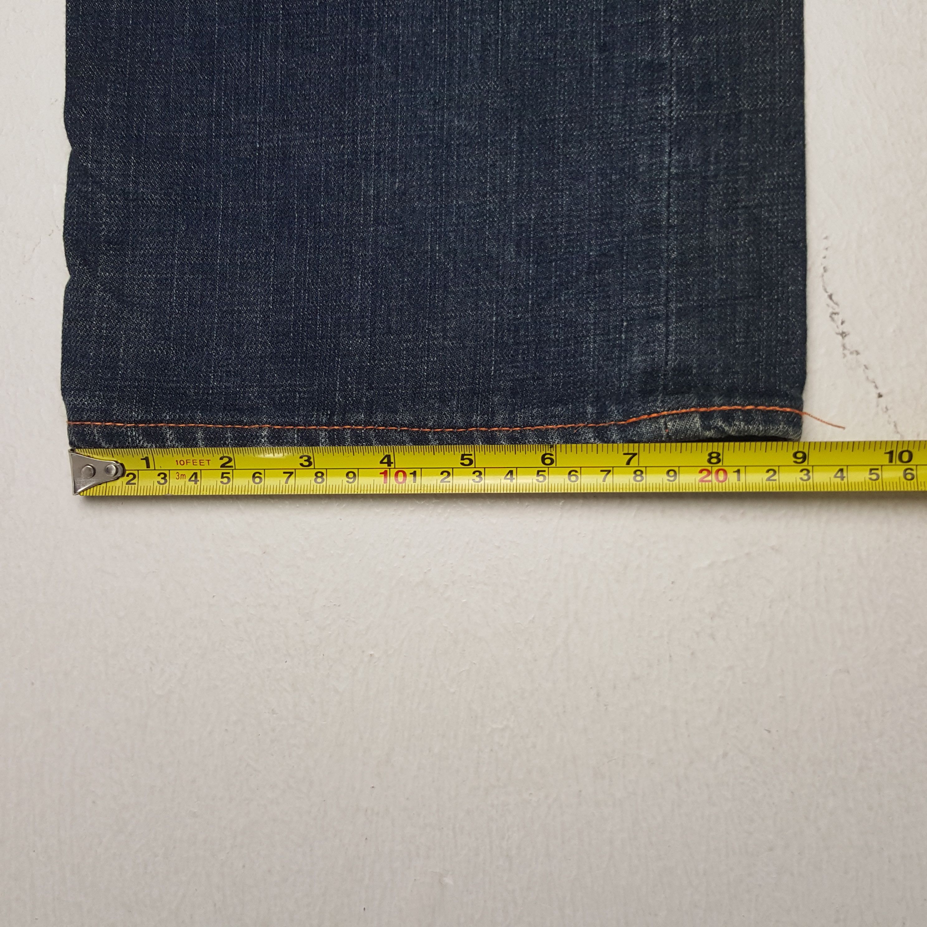 Evisu × Vintage Vintage Evisu Japan Leather Daicock Snake Design Denim Jeans Size US 31 - 11 Thumbnail