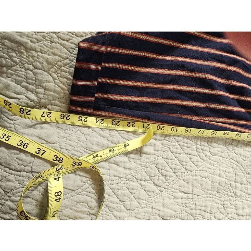 Zara Zara Navy Striped Pants Size 27" / US 4 / IT 40 - 9 Thumbnail