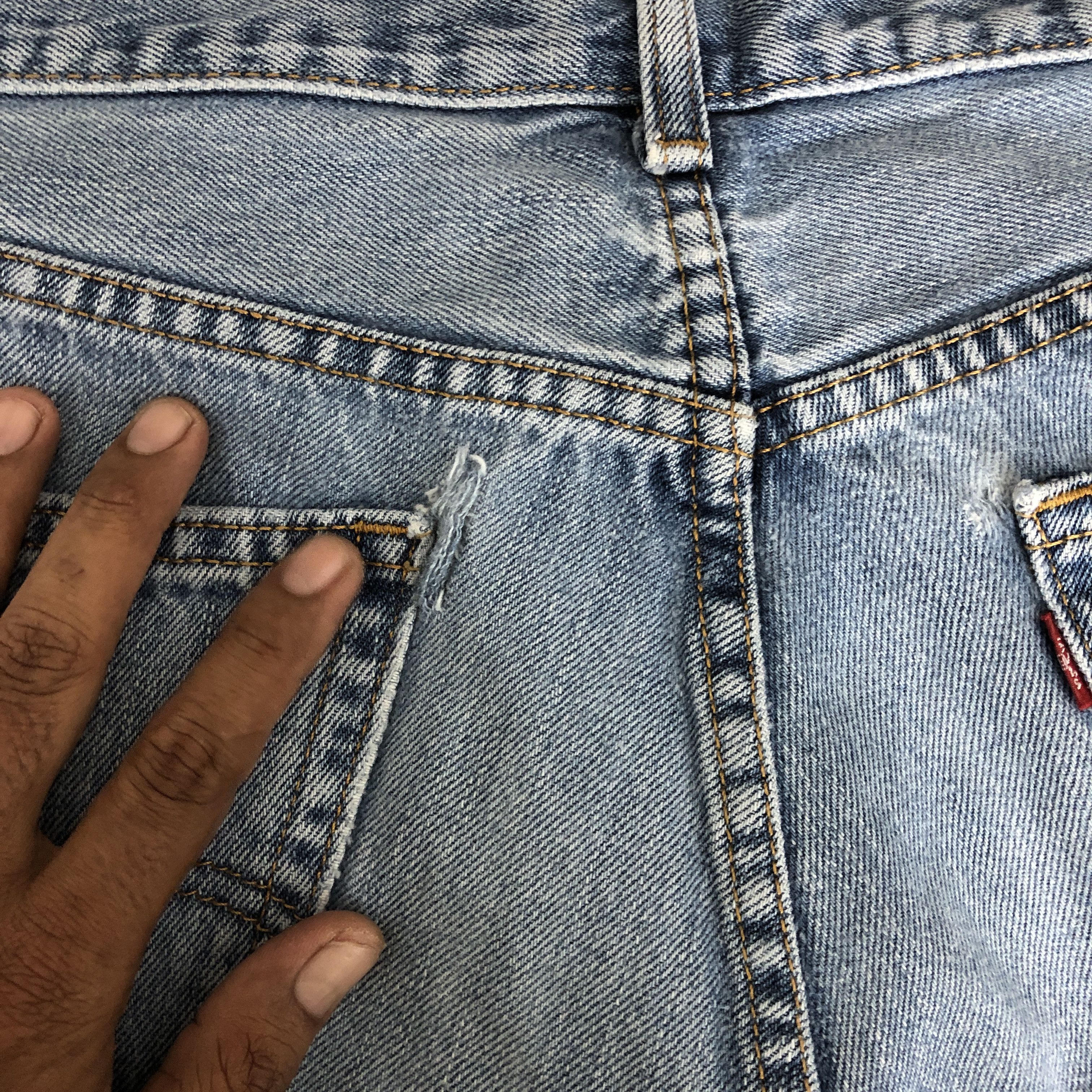Levi's × Vintage Vintage Y2K Levis Light Wash Jeans Levi's Faded Denim Size US 30 / EU 46 - 11 Thumbnail