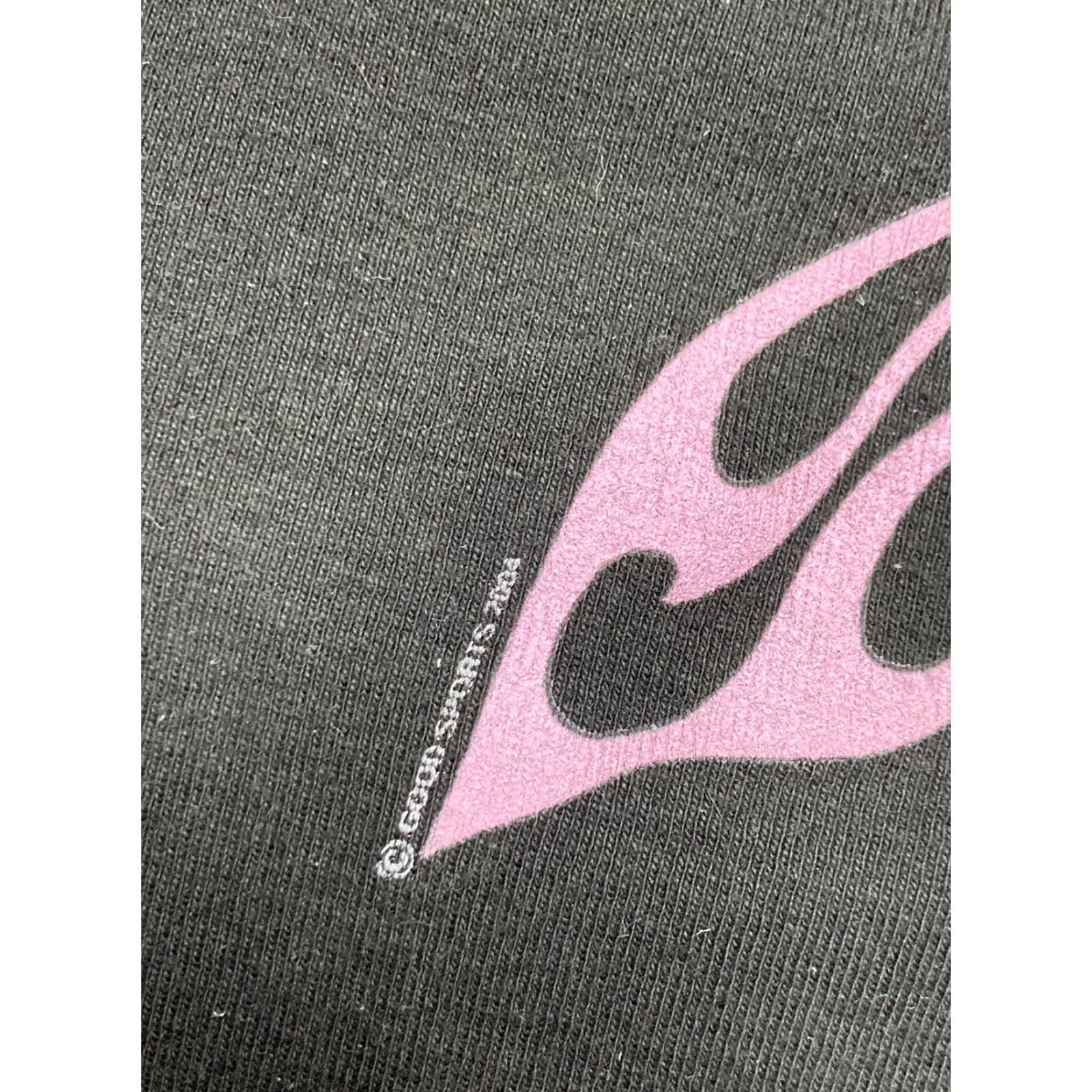 Harley Davidson VINTAGE Harley-Davidson flames womens top shirt Y2K pink black hot leathers L Size L / US 10 / IT 46 - 5 Thumbnail