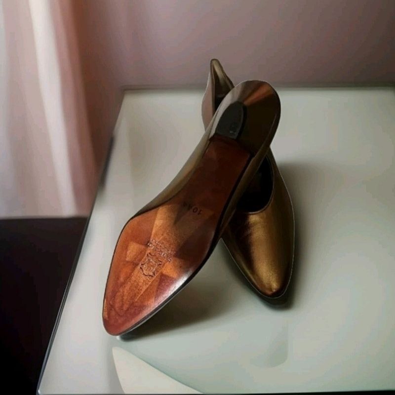 Other Pancaldi Gold Suede High Heel Stiletto Shoes Size 10 Size US 10 / IT 40 - 2 Thumbnail