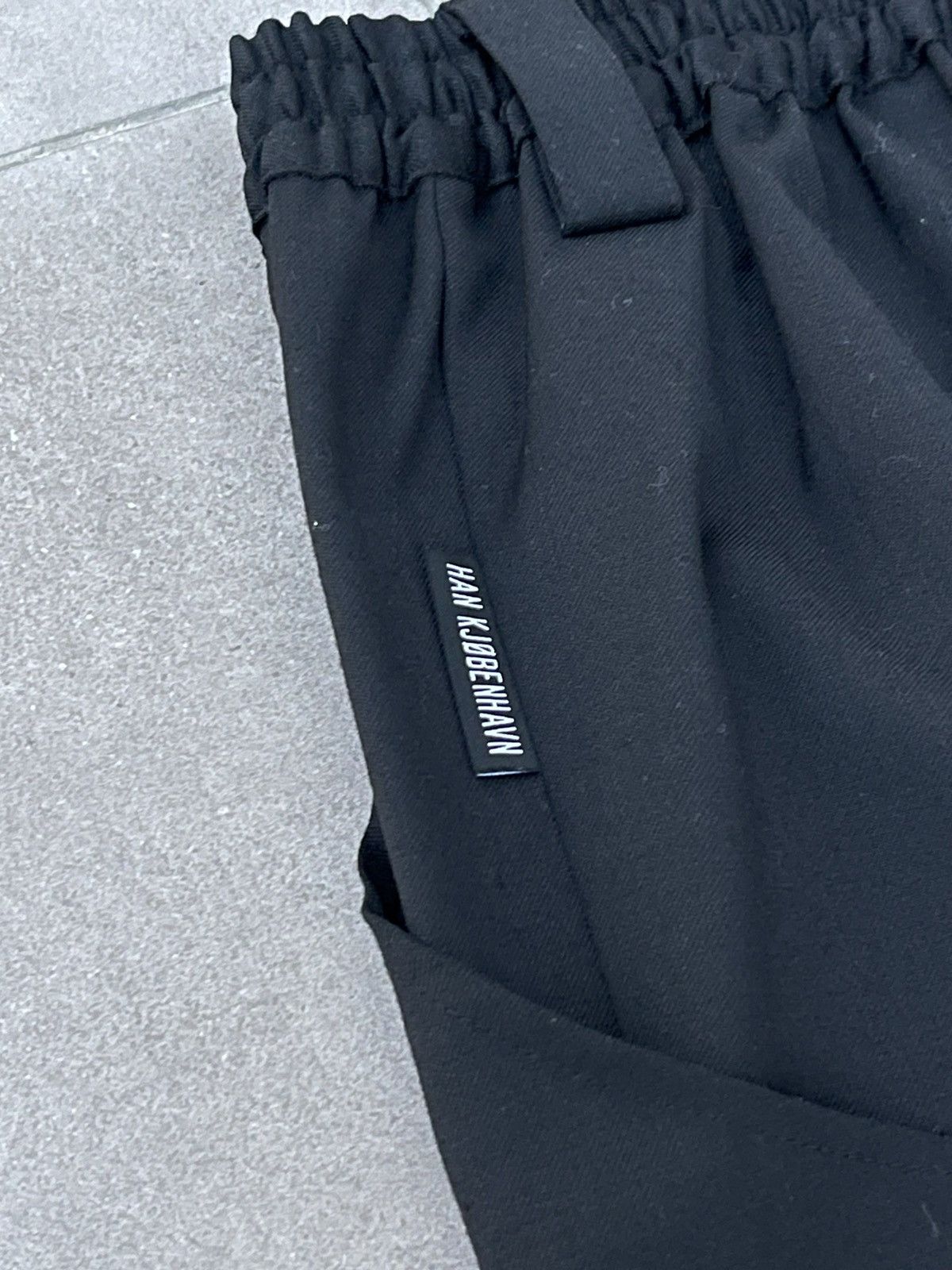Han Kjobenhavn !DS! SS22 Han Kjobenhavn Cargo Black Wool Track Pants Size US 30 / EU 46 - 12 Thumbnail