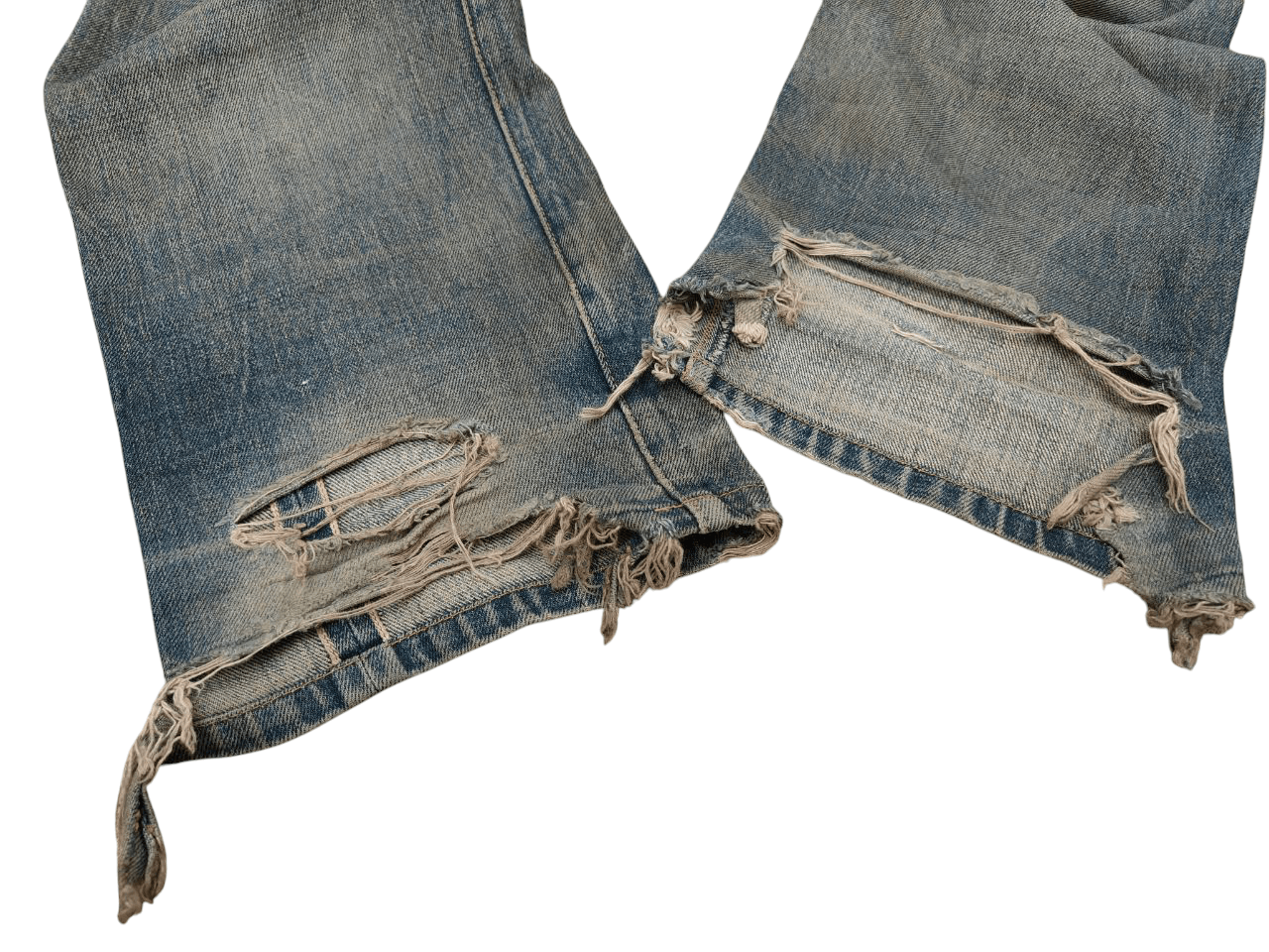 Beauty Beast Japanese Rupert Mudwash Distressed Selvedge Size US 31 - 5 Thumbnail