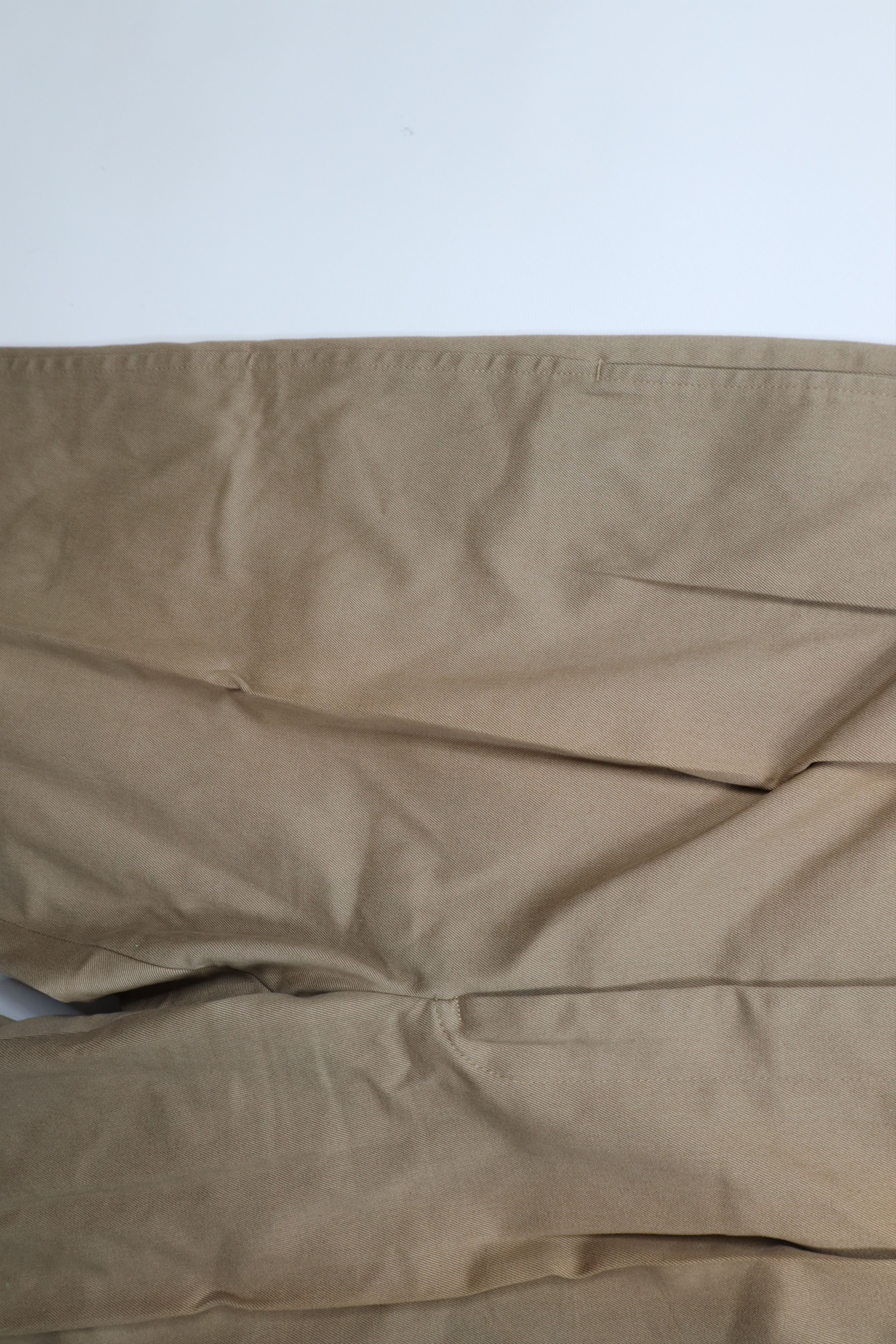 Lands' End × Vintage Vintage 70s Lands End Heavy Wide Leg Chino Pants Beige USA Size US 36 / EU 52 - 7 Thumbnail