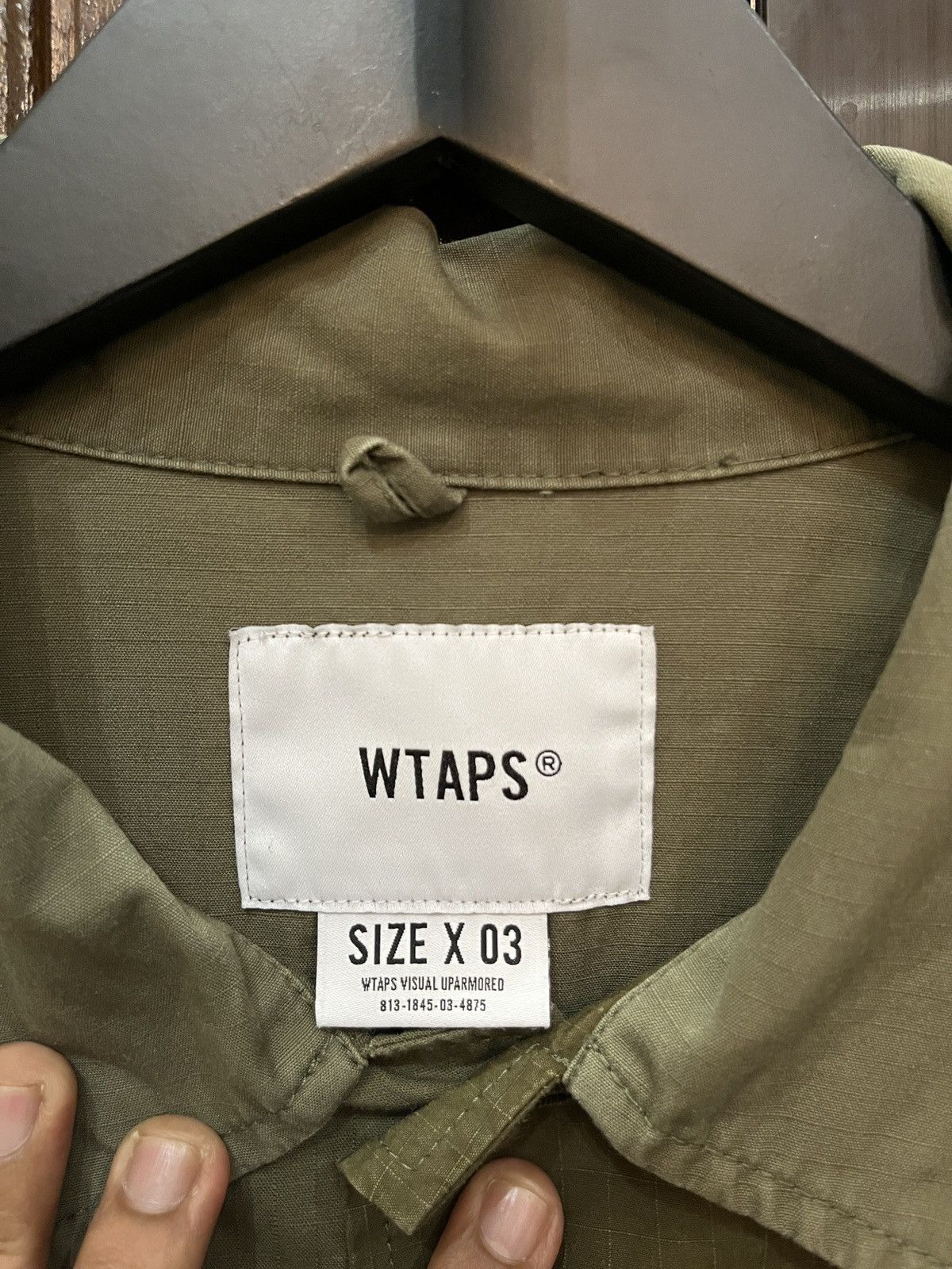 Wtaps Wtaps Modular Shirt Cotton Ripstop 'Long Live Wtaps' Size US L / EU 52-54 / 3 - 7 Thumbnail