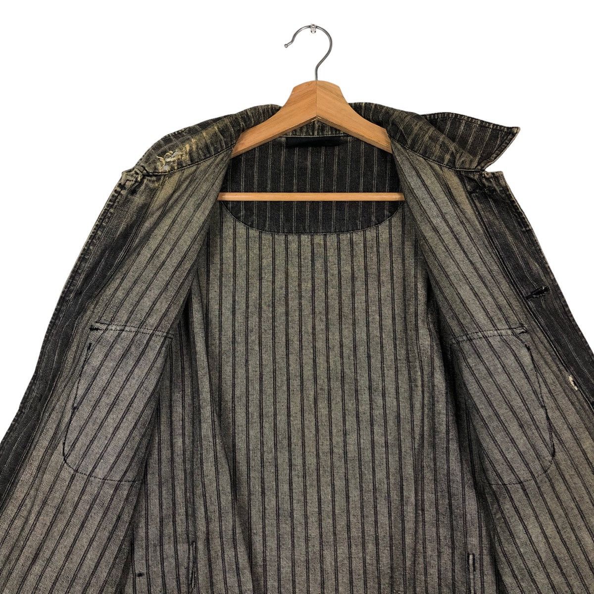 Japanese Brand 🔥Vintage Hickory Chore Jacket Airwalk Hybrid Issey Miyake Size US L / EU 52-54 / 3 - 14 Thumbnail