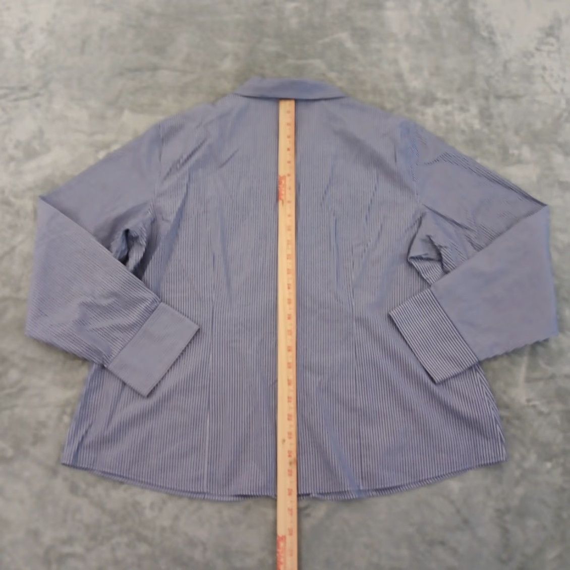Vintage Chico's Shirt Womens Button-Up Shirt Blue Striped Long Sleeve Cotton Size 3 Womens Mens? Size XS / US 0-2 / IT 36-38 - 5 Thumbnail