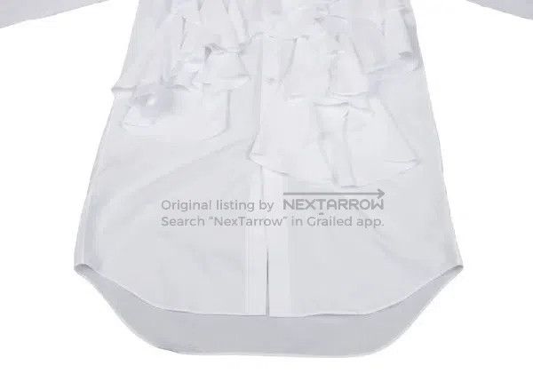 Comme des Garcons Comme Des Garcons White Retro Lace Long Shirt Size XS / US 0-2 / IT 36-38 - 6 Thumbnail