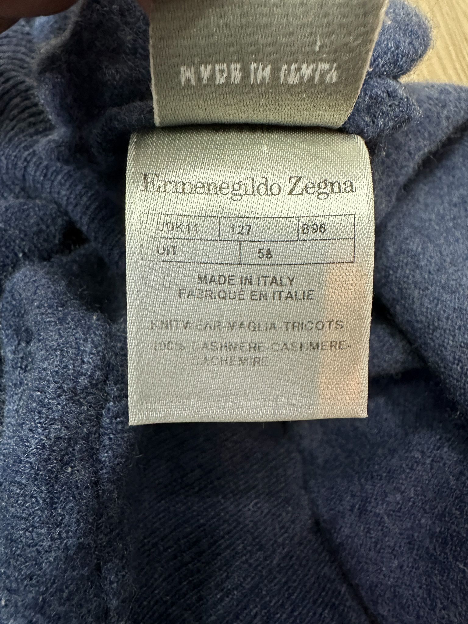 Ermenegildo Zegna Men's cashmere sweater Ermenegildo Zegna Size US XL / EU 56 / 4 - 7 Thumbnail