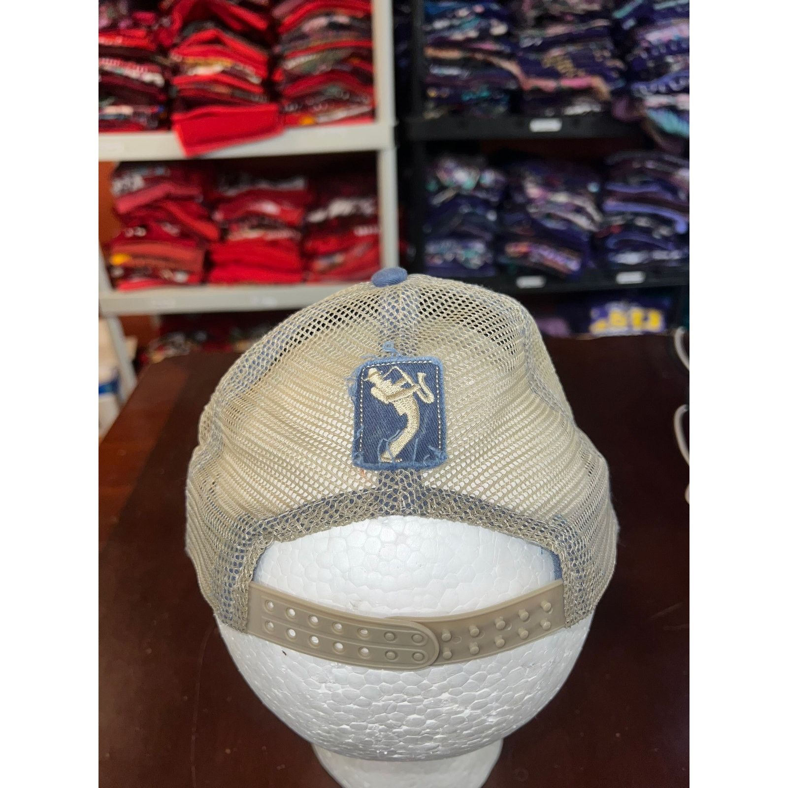 Vintage New Orleans Hat Jazz Music Blue Cap Headwear Snapback Size ONE SIZE - 4 Thumbnail
