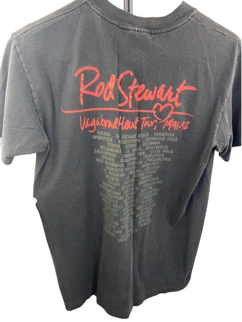 Hanes Vintage 1992 Rod Stewart Concert Tee – Original Owner – L Size L / US 10 / IT 46 - 6 Thumbnail