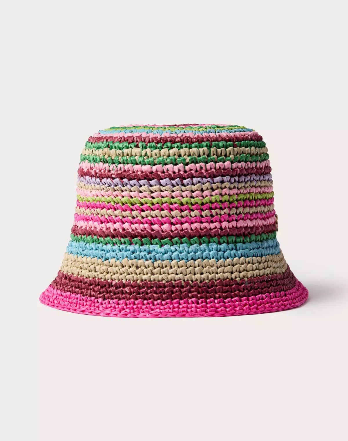 Valentino oc11z0725 Size:Medium/Bucket Hat In Raffia in Multicolor Size ONE SIZE - 1 Thumbnail