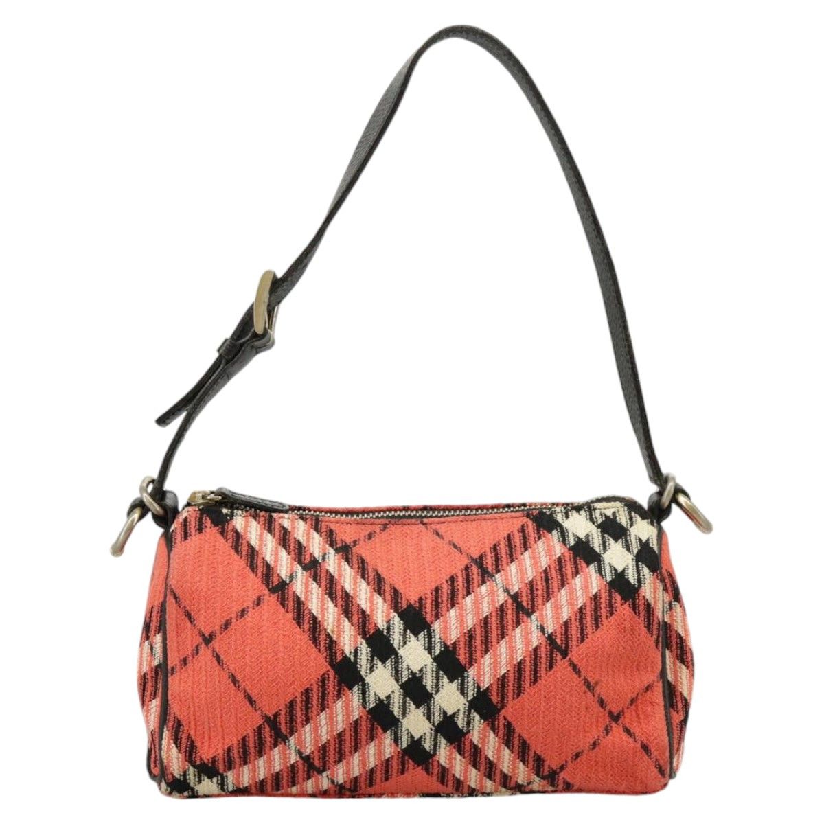 Burberry Nova Check Red Canvas Handbag (Pre-Owned) Size ONE SIZE - 1 Thumbnail