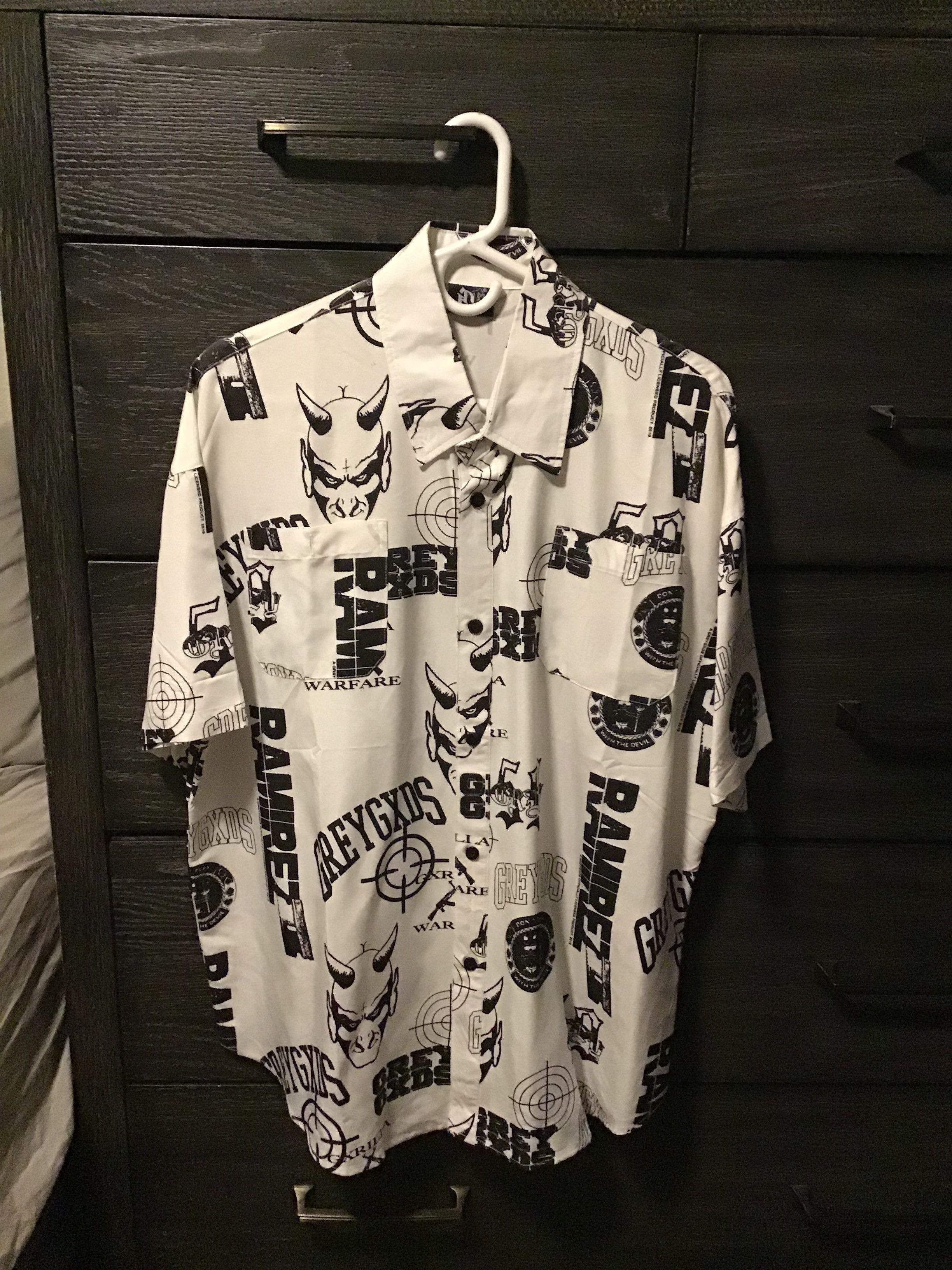 G59 Records RAMIREZ GREYGXDS WARFARE RAYON BUTTON UP Size US L / EU 52-54 / 3 - 1 Thumbnail