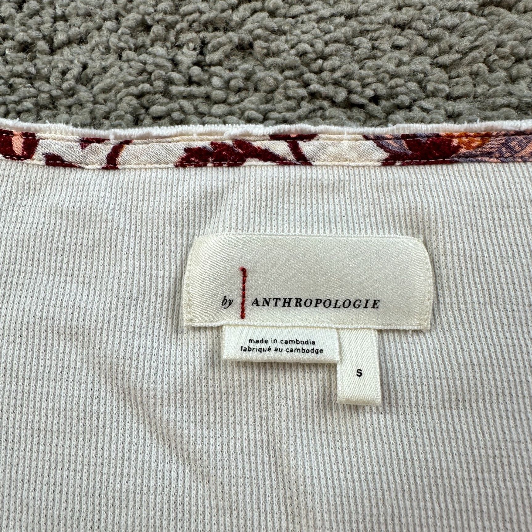 Anthropologie Anthropologie Shirt Womens S Ivory V-Neck Thermal Top Bohemian Long Sleeve Viscose Cotton Knit Logo Casual Regular Basic ADULT Womens Size S / US 4 / IT 40 - 4 Thumbnail