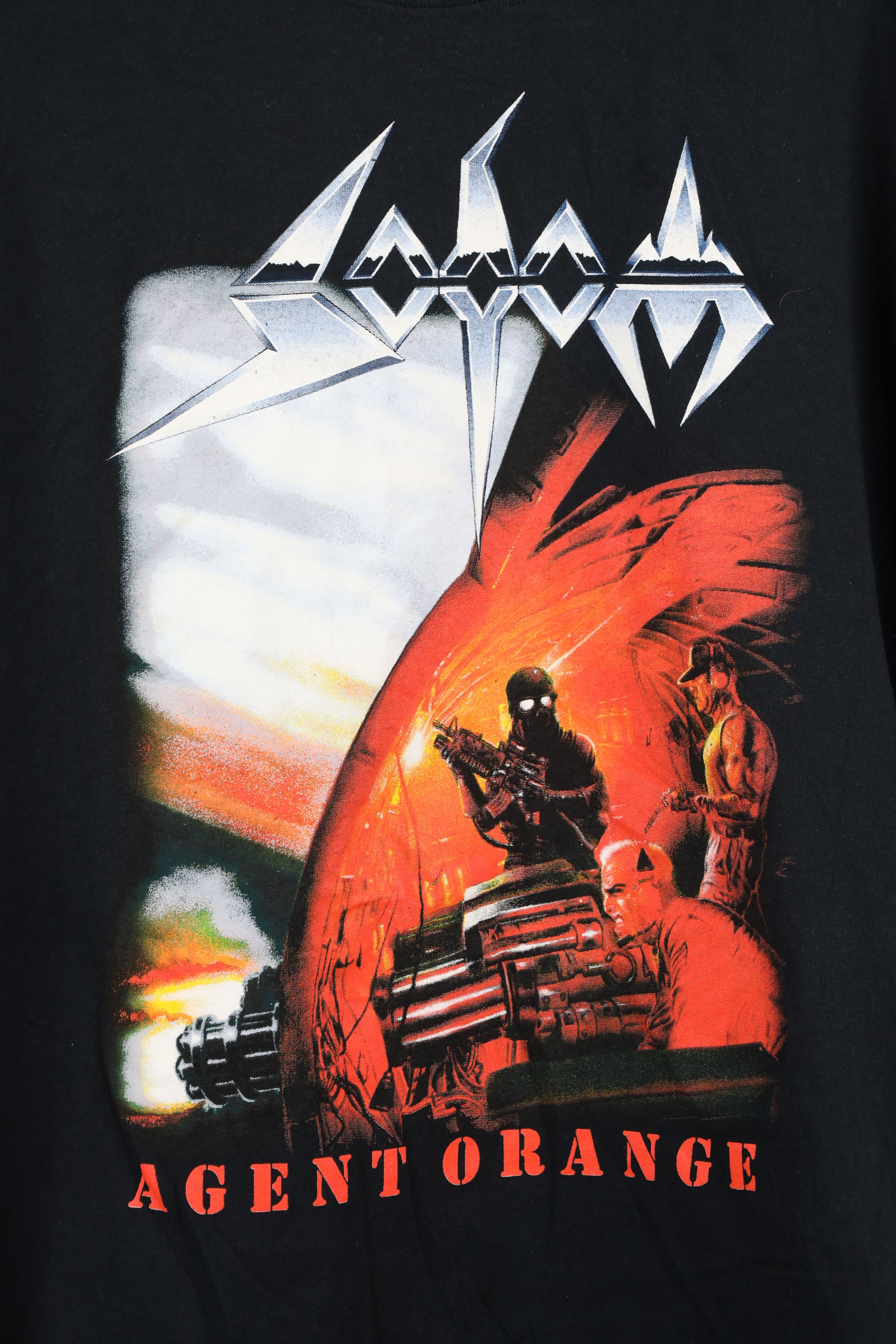 Vintage Retro Y2K Spell Agent Orange Sodom Band Short Sleeve T-Shirt Size US XL / EU 56 / 4 - 4 Thumbnail
