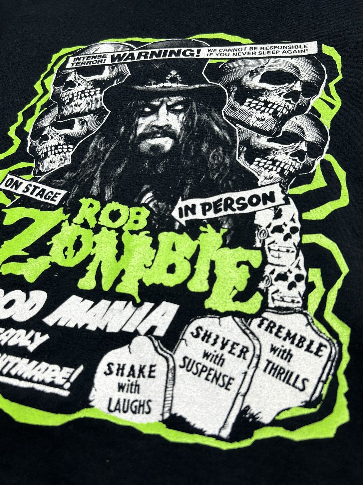 Band Tees Vintage Rob Zombie Blood Mania Skull T-Shirt Merch Size US L / EU 52-54 / 3 - 5 Thumbnail