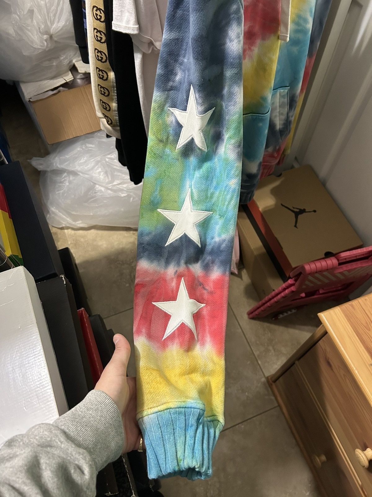Amiri Amiri tie dye heavy star patch hoodie Size XL Size US XL / EU 56 / 4 - 2 Thumbnail
