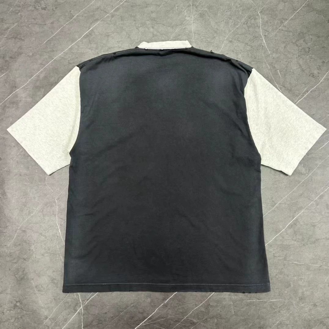 Balenciaga Balenciaga gray and white patchwork vintage double ring sho Size US S / EU 44-46 / 1 - 2 Thumbnail