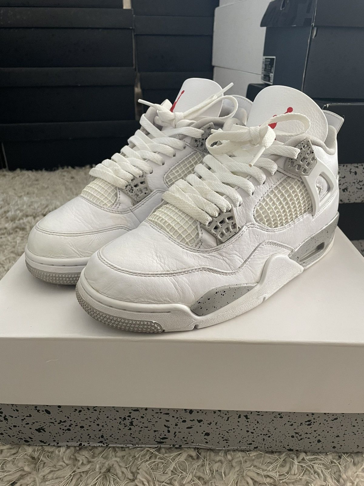 Jordan Brand Jordan 4 White Oreo Size US 8.5 / EU 41-42 - 1 Thumbnail
