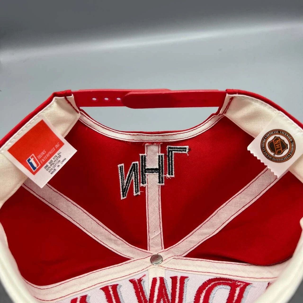 Twins Enterprise Inc. × Vintage Detroit Red Wings Hat Men Red Twins Enterprise NHL Snap Back Size ONE SIZE - 4 Thumbnail