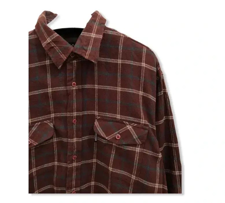 Vintage Vintage First Down Plaid Tartan Flannel Shirt 👕 Size US L / EU 52-54 / 3 - 2 Thumbnail