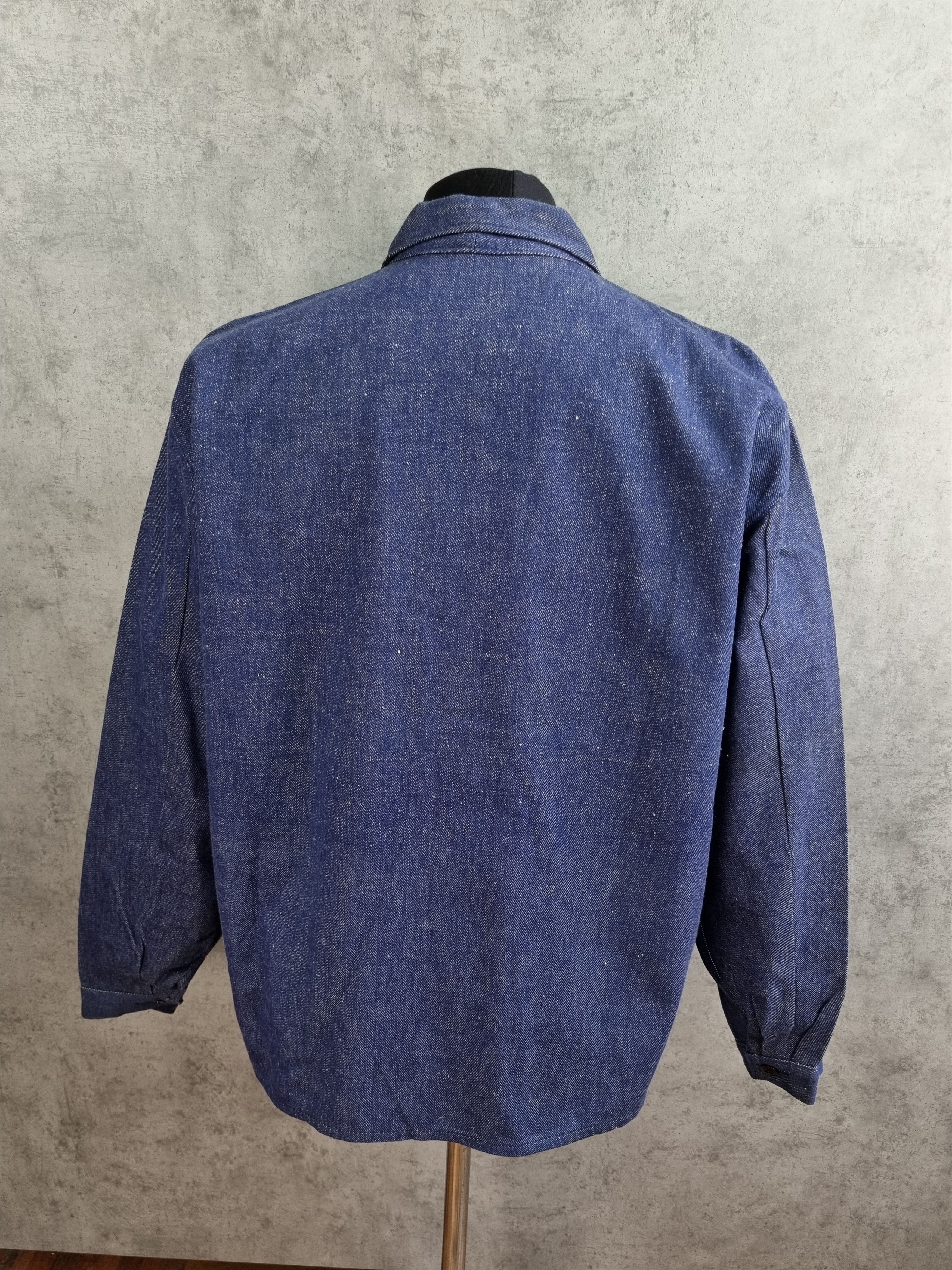 Le Laboureur × Vetra Rare 60s Selvedge Denim Workers Jacket Overshirt Size US M / EU 48-50 / 2 - 5 Thumbnail