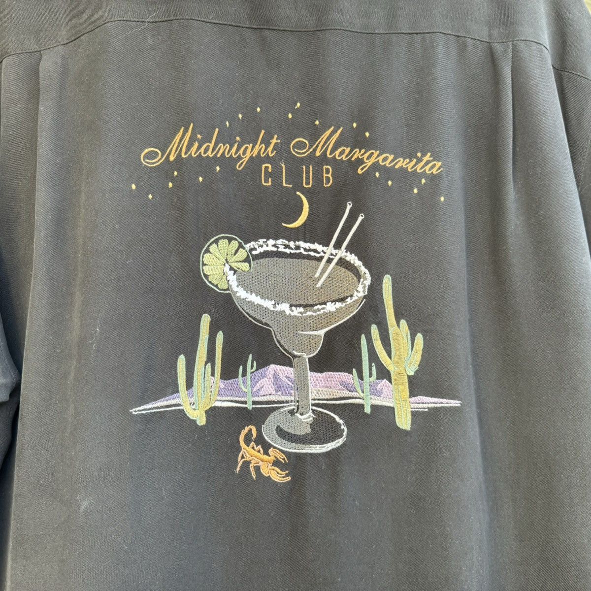Vintage 90s Silk Vintage Camp Collar bowling Shirt Loop Embroider Size US L / EU 52-54 / 3 - 4 Thumbnail