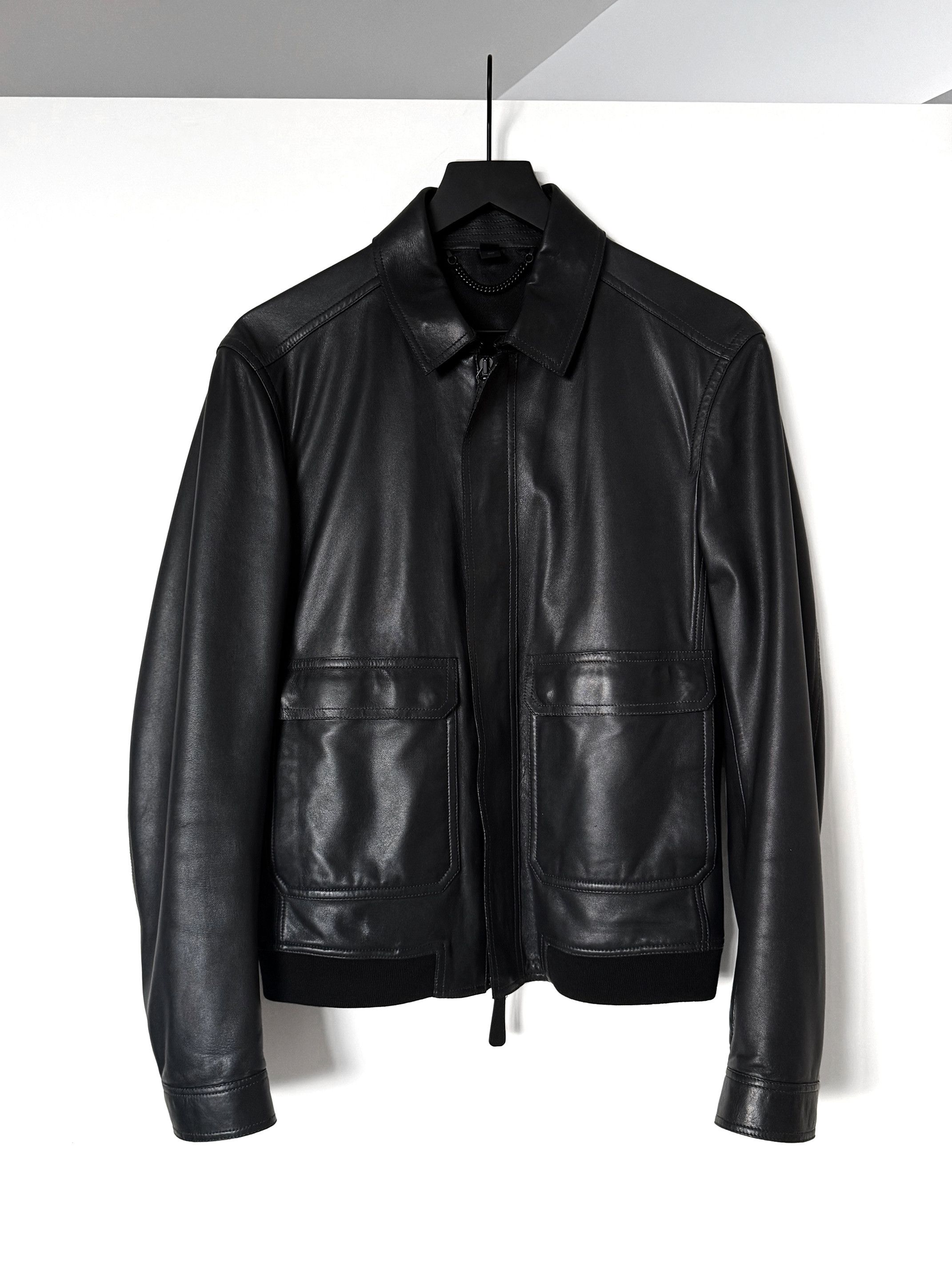 Burberry Prorsum FW14 Burberry Prorsum A2 Leather Bomber Jacket Hedi Size US M / EU 48-50 / 2 - 1 Thumbnail